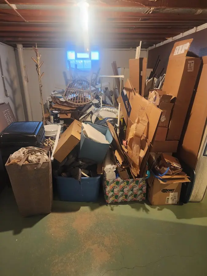 Roll-off dumpster container at job site for Yard Waste Dumpster Rental in Lehighton